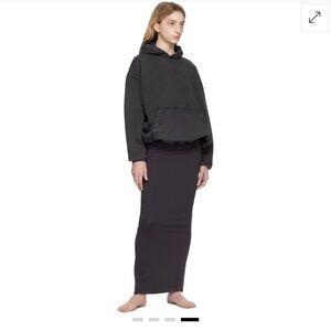 Skims Gray Maxi Skirt